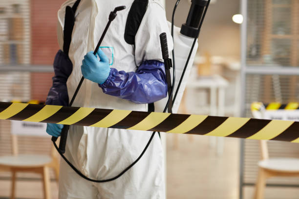 Professional Biohazard Cleanup technician working in Greens Fork, IN